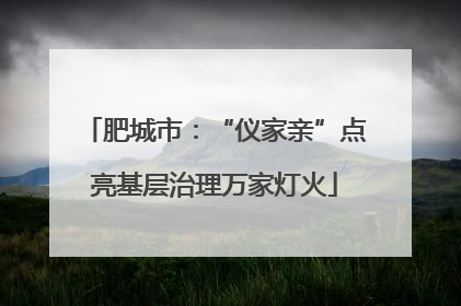 肥城市：“仪家亲”点亮基层治理万家灯火