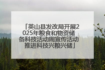 英山县发改局开展2025年粮食和物资储备科技活动周宣传活动 推进科技兴粮兴储
