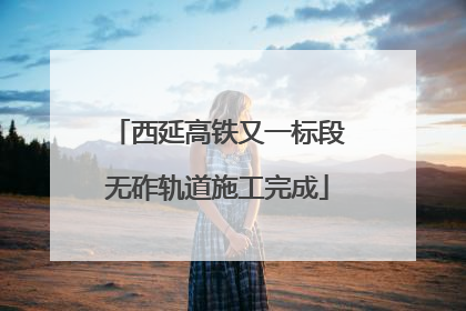 西延高铁又一标段无砟轨道施工完成