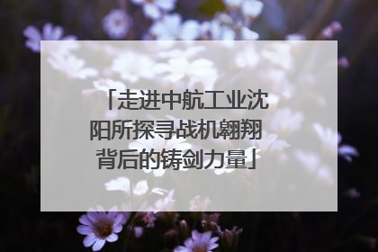 走进中航工业沈阳所探寻战机翱翔背后的铸剑力量