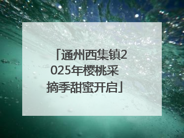 通州西集镇2025年樱桃采摘季甜蜜开启