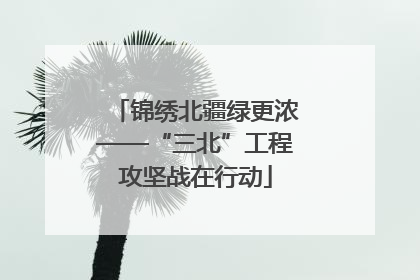 锦绣北疆绿更浓——“三北”工程攻坚战在行动