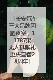 长安汽车三大品牌闪耀夜空，11787架无人机献礼重庆直辖28周年