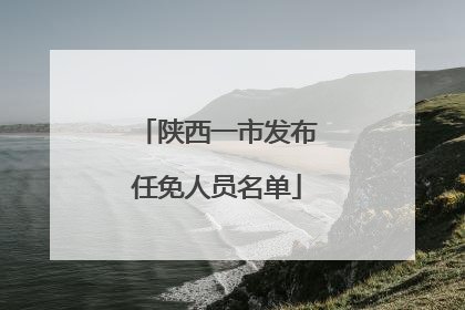 陕西一市发布任免人员名单