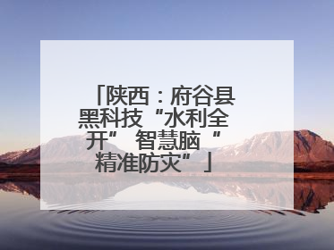 陕西：府谷县黑科技“水利全开” 智慧脑“精准防灾”