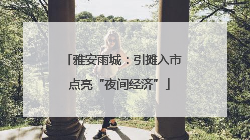 雅安雨城：引摊入市 点亮“夜间经济”