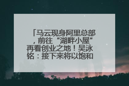 马云现身阿里总部，前往“湖畔小屋”再看创业之地！吴泳铭：接下来将以饱和式投入的打法，聚焦于几大核心战役