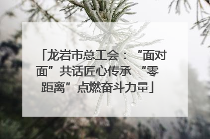 龙岩市总工会：“面对面”共话匠心传承 “零距离”点燃奋斗力量