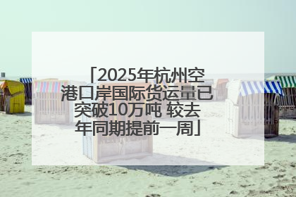2025年杭州空港口岸国际货运量已突破10万吨 较去年同期提前一周