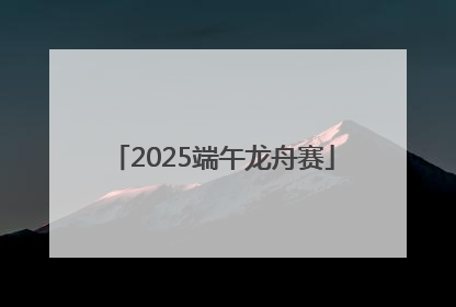 2025端午龙舟赛