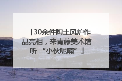 30余件陶土风炉作品亮相，来青藤美术馆听 “小伙呢喃”