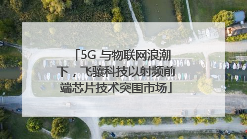 5G 与物联网浪潮下，飞骧科技以射频前端芯片技术突围市场