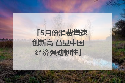 5月份消费增速创新高 凸显中国经济强劲韧性