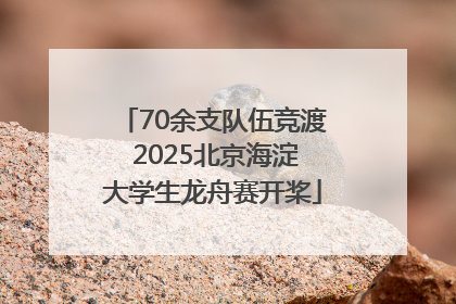 70余支队伍竞渡 2025北京海淀大学生龙舟赛开桨