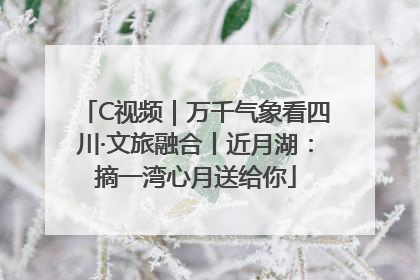 C视频｜万千气象看四川·文旅融合丨近月湖：摘一湾心月送给你