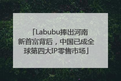 Labubu捧出河南新首富背后，中国已成全球第四大IP零售市场